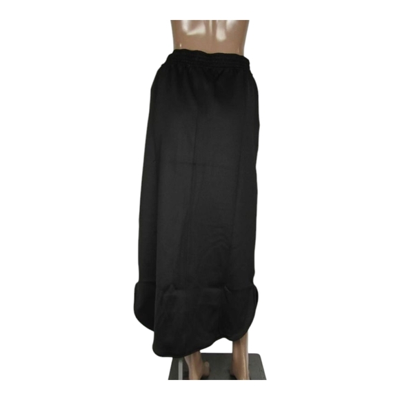 Luum Womens Lottie Maxi Skirt Black Size M Elastic Waist Round Hem A-Line - Picture 4 of 9